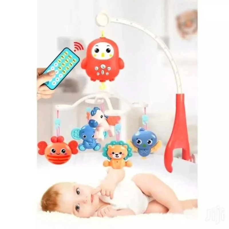 Smart Bed Remote-Controlled Musical Baby Mobile – Dream Projection & Early Education Nursery Toy